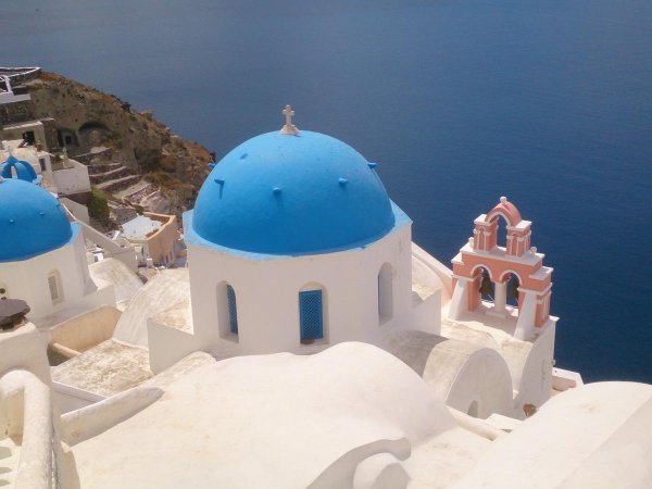 Blue Roofs of Santorini